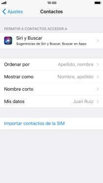 Pulsa Importar contactos de la SIM.