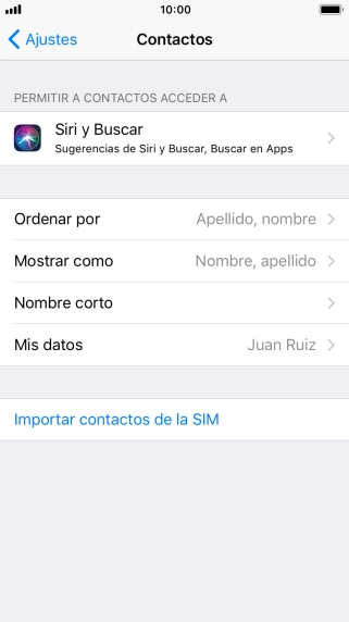 Pulsa Importar contactos de la SIM.