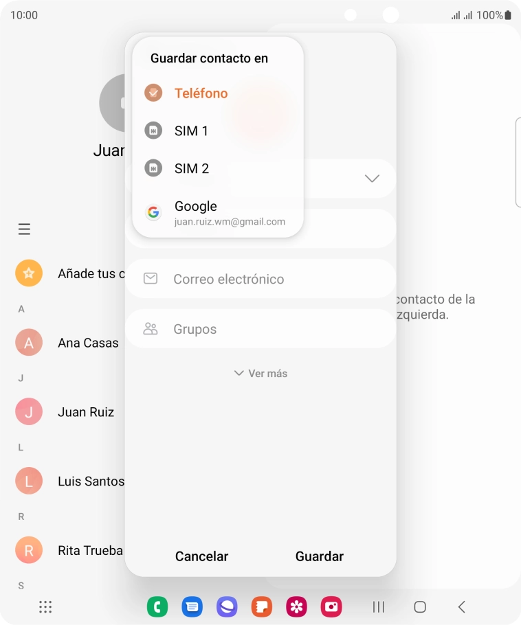 Pulsa Teléfono.