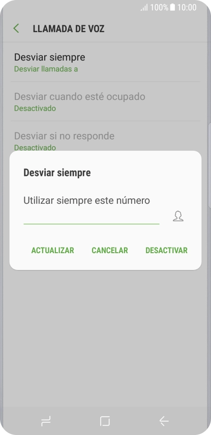 Pulsa DESACTIVAR.