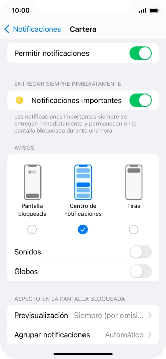 Pulsa el indicador junto a 