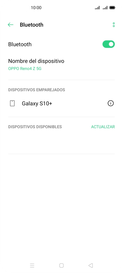 Pulsa la tecla de inicio para terminar y regresar a la pantalla de inicio.