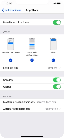 Pulsa el indicador junto a 