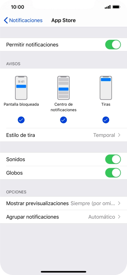 Pulsa el indicador junto a 