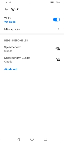 Pulsa la red wifi deseada.