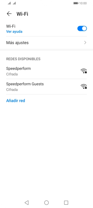 Pulsa la red wifi deseada.