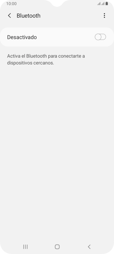 Pulsa el indicador para activar la función.