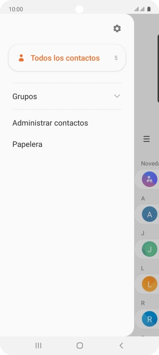 Pulsa Administrar contactos.