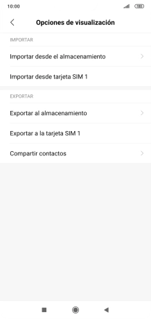 Pulsa Importar desde tarjeta SIM.