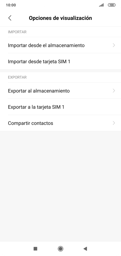Pulsa Importar desde tarjeta SIM.