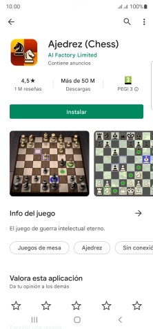 Pulsa Instalar y sigue las indicaciones de la pantalla para instalar la app.