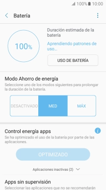 Pulsa la tecla de inicio para terminar y regresar a la pantalla de inicio.