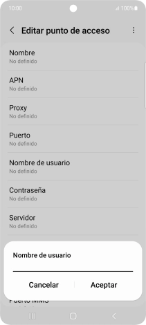 Introduce wap@wap y pulsa Aceptar.