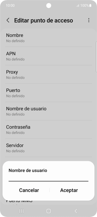 Introduce wap@wap y pulsa Aceptar.