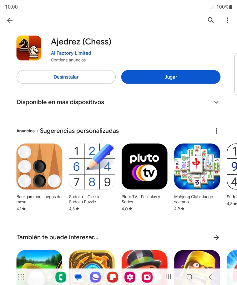 Pulsa la tecla de inicio para terminar y regresar a la pantalla de inicio.