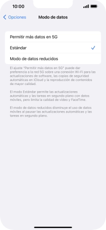 Pulsa el ajuste deseado.