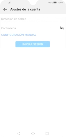 Pulsa Dirección de correo e introduce tu dirección de correo electrónico.