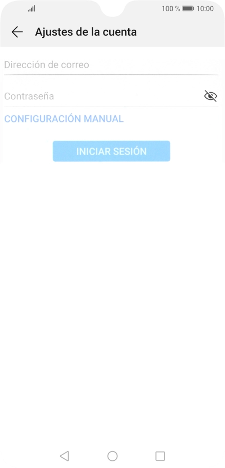 Pulsa Dirección de correo e introduce tu dirección de correo electrónico.