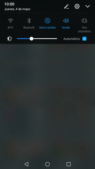 Pulsa el icono de ajustes de sonido las veces que sean necesarias para activar o desactivar el modo silencioso.
