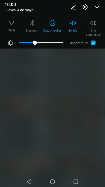 Pulsa el icono de ajustes de sonido las veces que sean necesarias para activar o desactivar el modo silencioso.