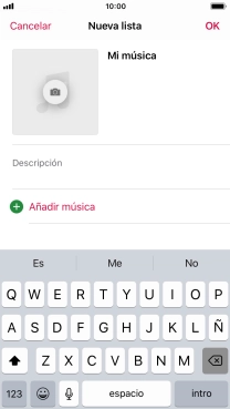 Pulsa Añadir música.