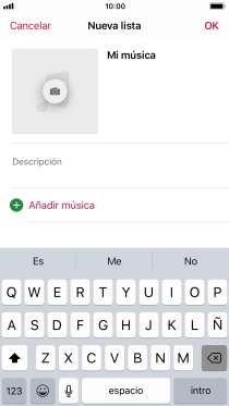 Pulsa Añadir música.
