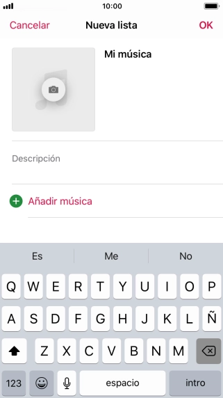Pulsa Añadir música.
