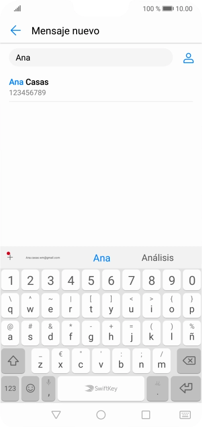 Pulsa el contacto deseado.