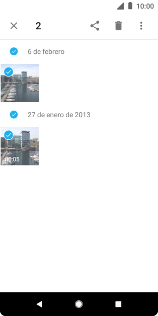 Pulsa el icono de compartir.