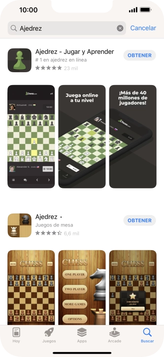 Pulsa la app deseada.