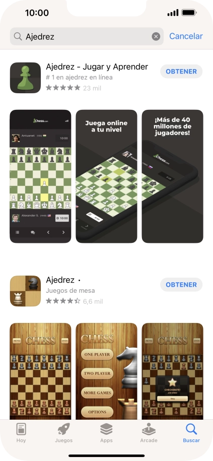 Pulsa la app deseada.