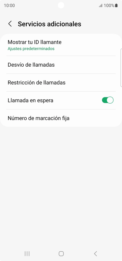 Pulsa Desvío de llamadas.