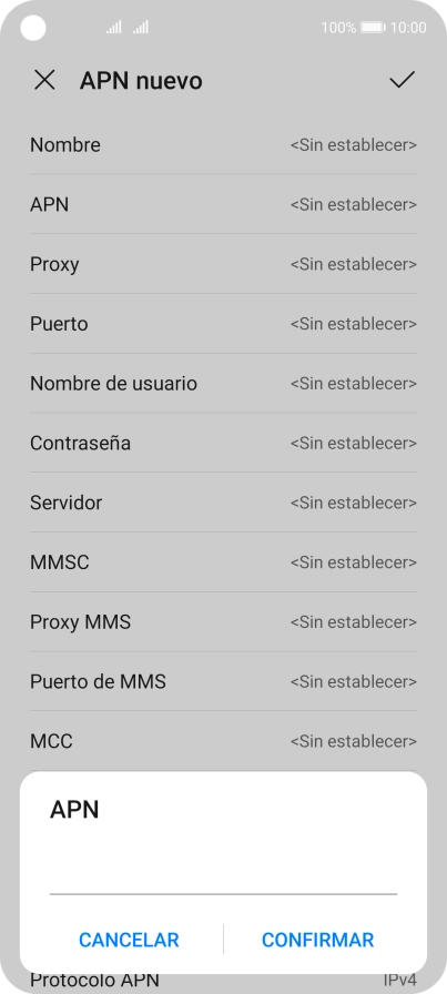 Introduce airtelwap.es y pulsa CONFIRMAR.