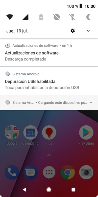 Pulsa Sistema Android.