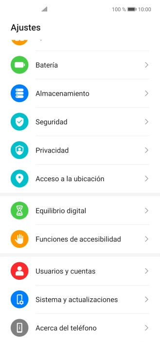 Pulsa Sistema y actualizaciones.