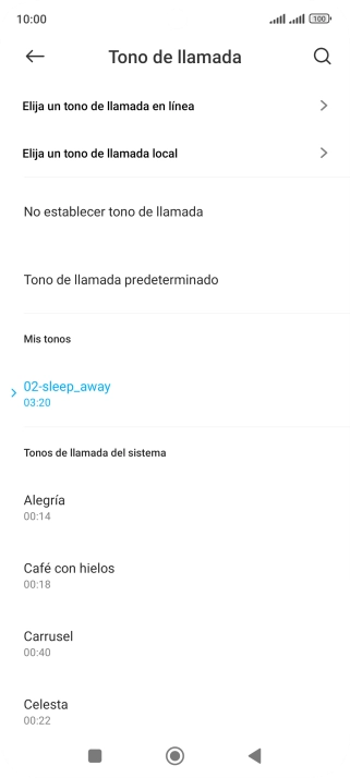 Pulsa la tecla de inicio para terminar y regresar a la pantalla de inicio.