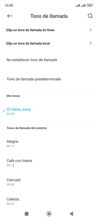 Pulsa la tecla de inicio para terminar y regresar a la pantalla de inicio.