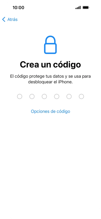 Pulsa Opciones de código.