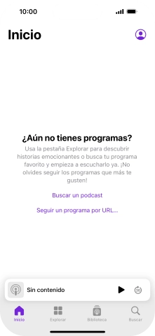 Desliza el dedo hacia arriba desde la parte inferior de la pantalla para volver a la pantalla de inicio.