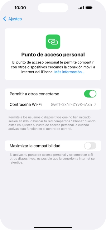 Desliza el dedo hacia arriba desde la parte inferior de la pantalla para volver a la pantalla de inicio.