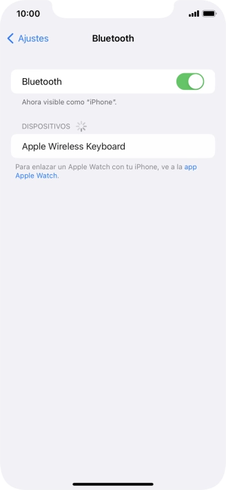 Pulsa el dispositivo Bluetooth deseado y sigue las indicaciones de la pantalla para vincular el dispositivo al teléfono.