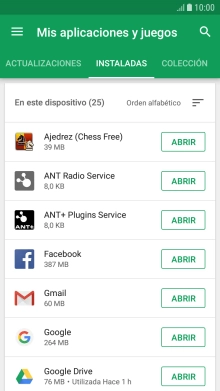 Pulsa la app deseada.