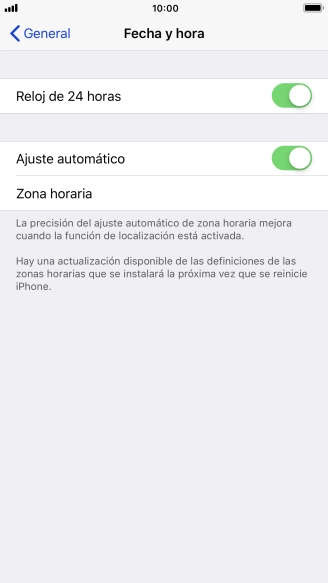 Pulsa la tecla de inicio para terminar y regresar a la pantalla de inicio.