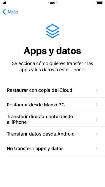 Puedes transferir el contenido de otro teléfono Android cuando el teléfono se activa antes de utilizarlo por primera vez y cuando lo restableces. Cuando aparece esta imagen de pantalla, el teléfono está listo para la transferencia de contenido desde otro teléfono Android.