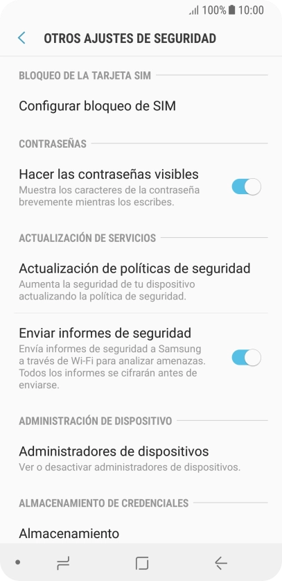 Pulsa Configurar bloqueo de SIM.