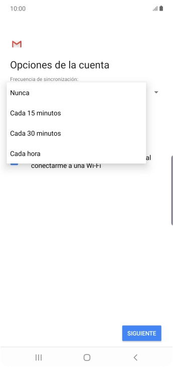 Pulsa el ajuste deseado.