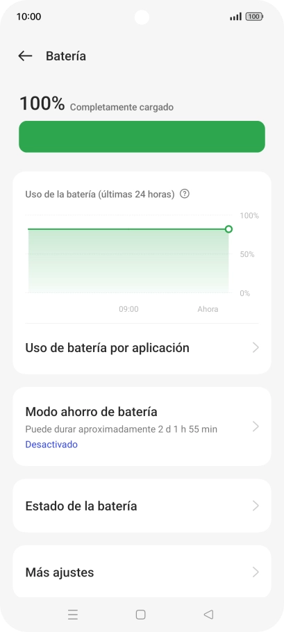 Pulsa Modo ahorro de batería.