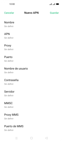 Pulsa Nombre.