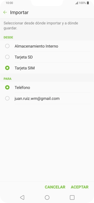 Pulsa Teléfono.