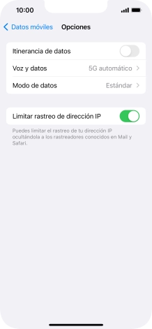 Pulsa Voz y datos.